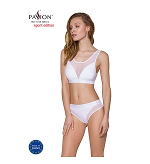 Топ з прозорою вставкою Passion PS002 TOP , white