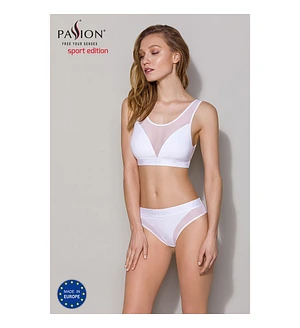 Топ з прозорою вставкою Passion PS002 TOP , white