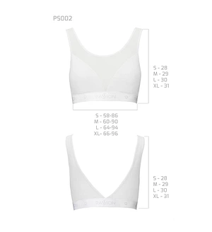 Топ з прозорою вставкою Passion PS002 TOP , white
