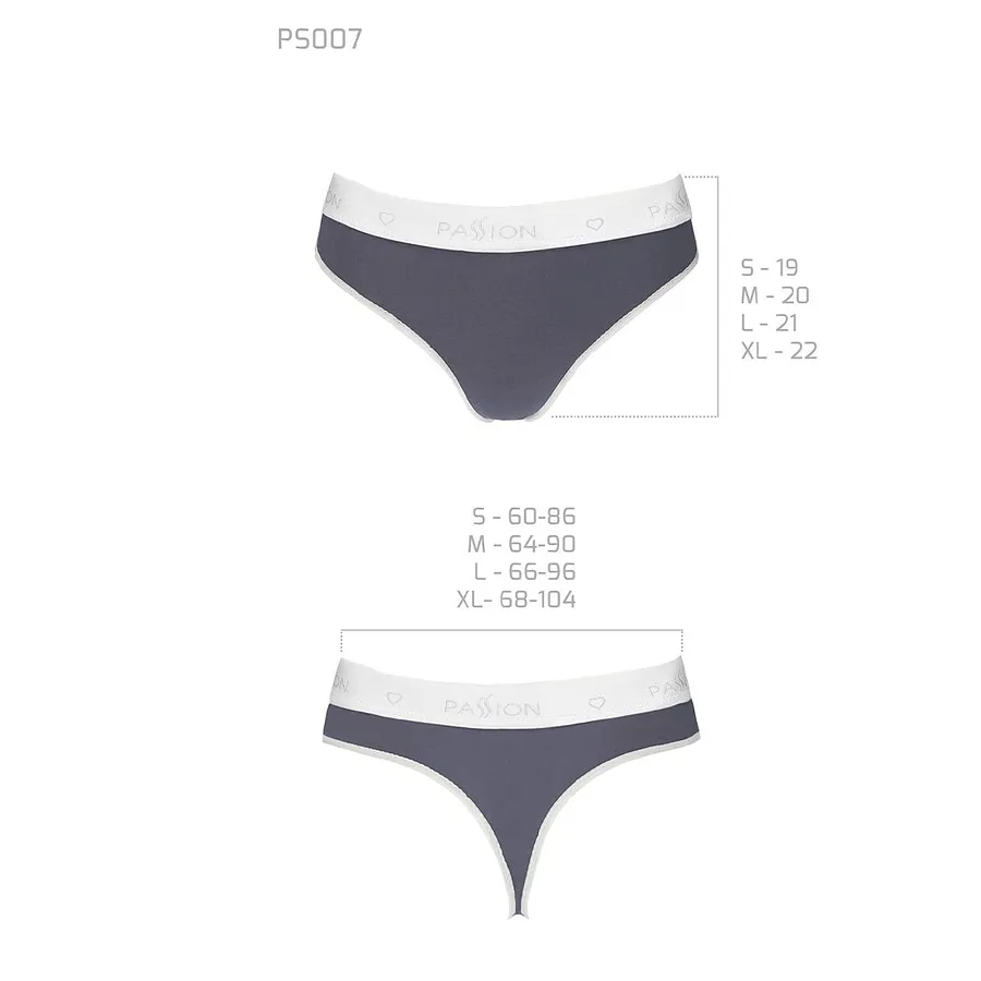 Спортивні трусики-стрінги Passion PS007 PANTIES , dark