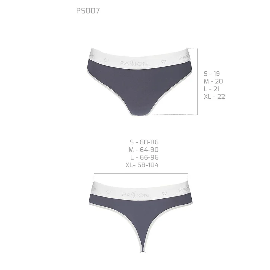 Спортивні трусики-стрінги Passion PS007 PANTIES , dark