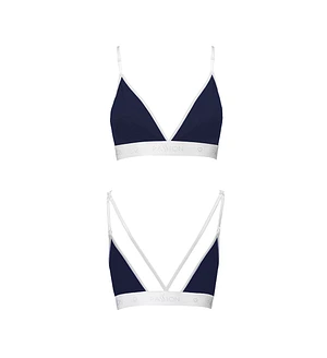 Спортивний топ з подвійними бретелями Passion PS007 TOP , navy blue
