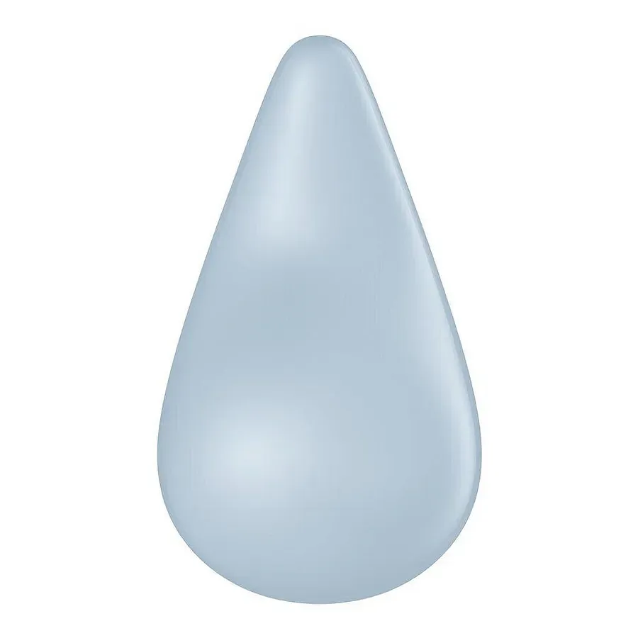 Вібратор для зовнішньої стимуляції Satisfyer Dew Drop Blue, 2 мотори, 12 режимів, м’який корпус