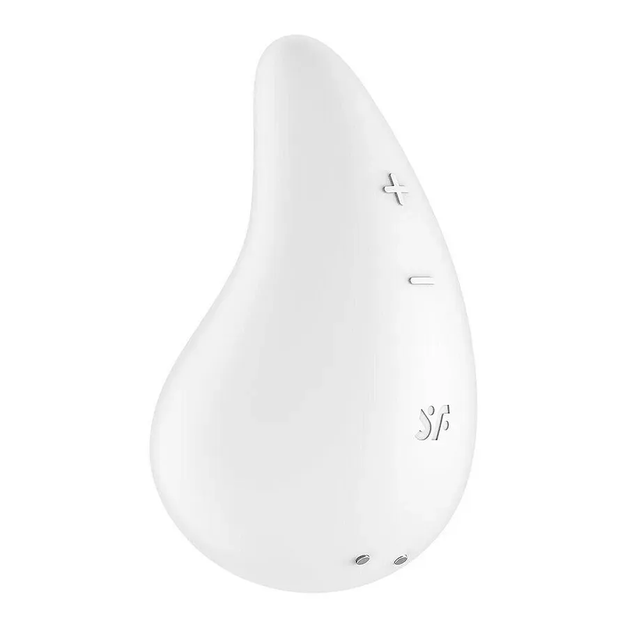Вібратор для зовнішньої стимуляції Satisfyer Dew Drop Blue, 2 мотори, 12 режимів, м’який корпус