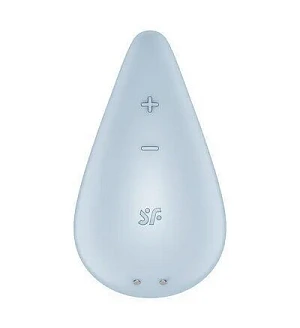 Вібратор для зовнішньої стимуляції Satisfyer Dew Drop Blue, 2 мотори, 12 режимів, м’який корпус