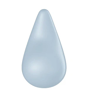 Вібратор для зовнішньої стимуляції Satisfyer Dew Drop Blue, 2 мотори, 12 режимів, м’який корпус