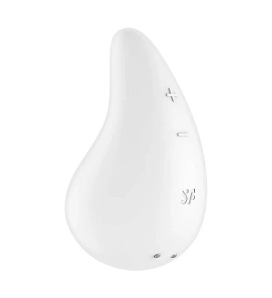 Вібратор для зовнішньої стимуляції Satisfyer Dew Drop Blue, 2 мотори, 12 режимів, м’який корпус