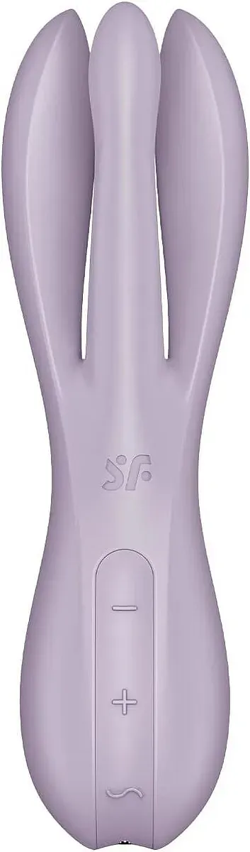 Кліторальний вібратор Satisfyer Threesome 2 Violet, 3 гнучкі пальчики, 3 мотори