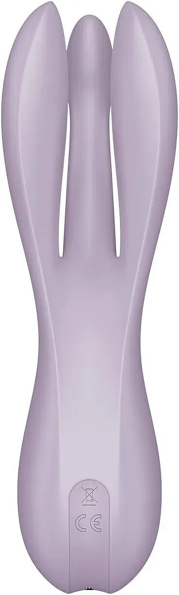 Кліторальний вібратор Satisfyer Threesome 2 Violet, 3 гнучкі пальчики, 3 мотори