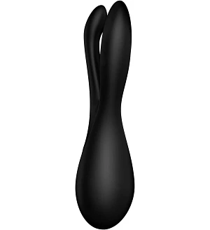 Кліторальний вібратор Satisfyer Threesome 2 Violet, 3 гнучкі пальчики, 3 мотори