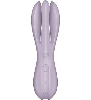 Кліторальний вібратор Satisfyer Threesome 2 Violet, 3 гнучкі пальчики, 3 мотори