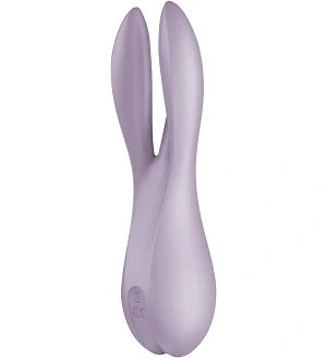 Кліторальний вібратор Satisfyer Threesome 2 Violet, 3 гнучкі пальчики, 3 мотори