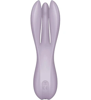 Кліторальний вібратор Satisfyer Threesome 2 Violet, 3 гнучкі пальчики, 3 мотори