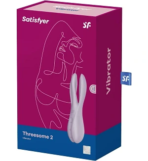 Кліторальний вібратор Satisfyer Threesome 2 Violet, 3 гнучкі пальчики, 3 мотори