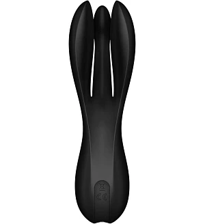 Кліторальний вібратор Satisfyer Threesome 2 Violet, 3 гнучкі пальчики, 3 мотори