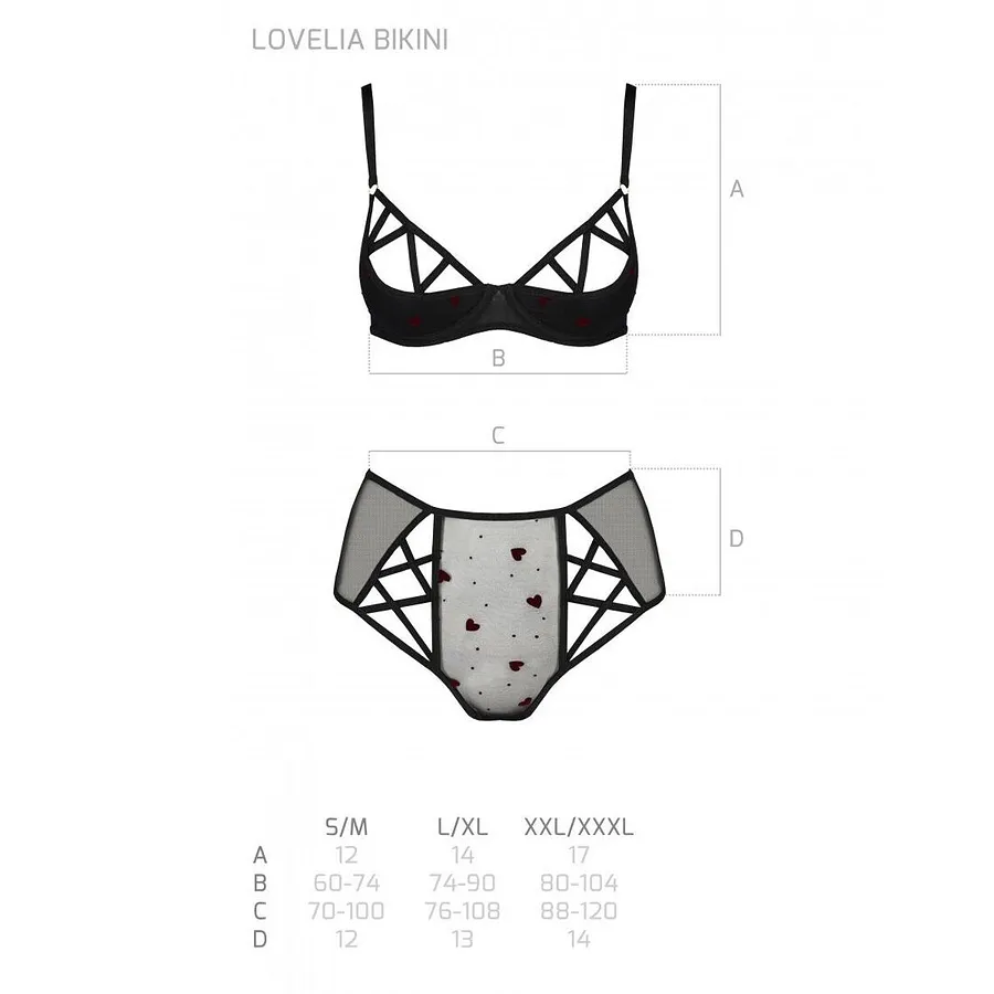 Еротичний комплект з малюнком Passion LOVELIA BIKINI