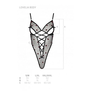 Еротичний боді з малюнком Passion LOVELIA BODY , black