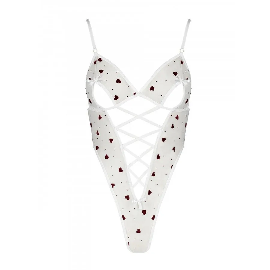 Еротичний боді з малюнком Passion LOVELIA BODY , white
