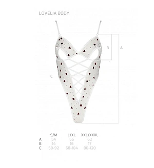 Еротичний боді з малюнком Passion LOVELIA BODY , white