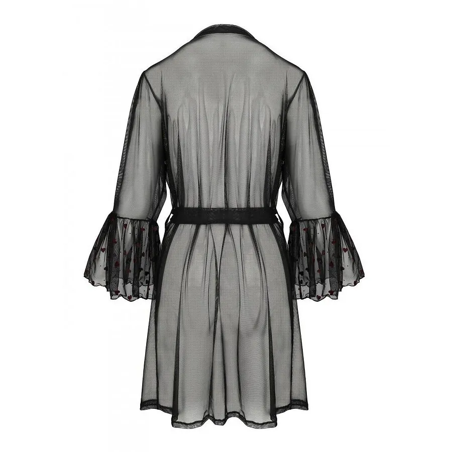Повітряний пеньюар Passion LOVELIA PEIGNOIR , black