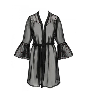 Повітряний пеньюар Passion LOVELIA PEIGNOIR , black
