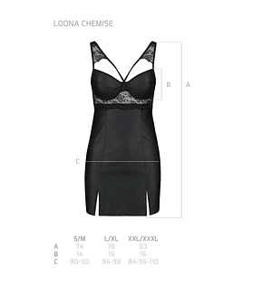 Бебі-дол з еко-шкіри та мережива Passion LOONA CHEMISE