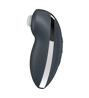 Вібростимулятор-пульсатор Satisfyer Tap & Climax 2 Blue, ефект постукування пальцем