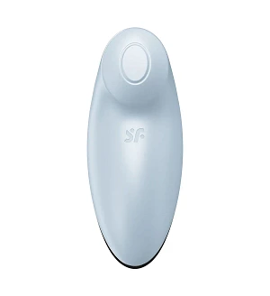 Вібростимулятор-пульсатор Satisfyer Tap & Climax 2 Blue, ефект постукування пальцем