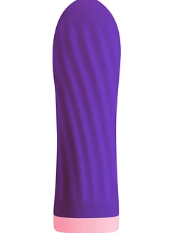Віброкуля S Pleasures Bullets Twist & Shout Purple, фіолетова, ребриста поверхня, 10 режимів