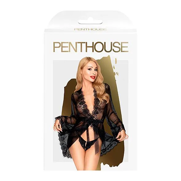 Комплект пеньюар, трусики з доступом та бралет Penthouse - Hypnotic Power /L