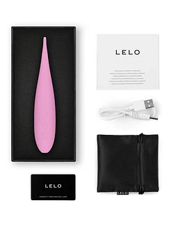 Кліторальний вібратор LELO DOT Travel Pink, точкова стимуляція, 8 режимів