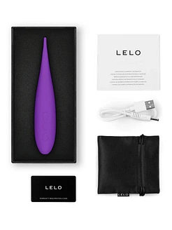 Кліторальний вібратор LELO DOT Travel Pink, точкова стимуляція, 8 режимів