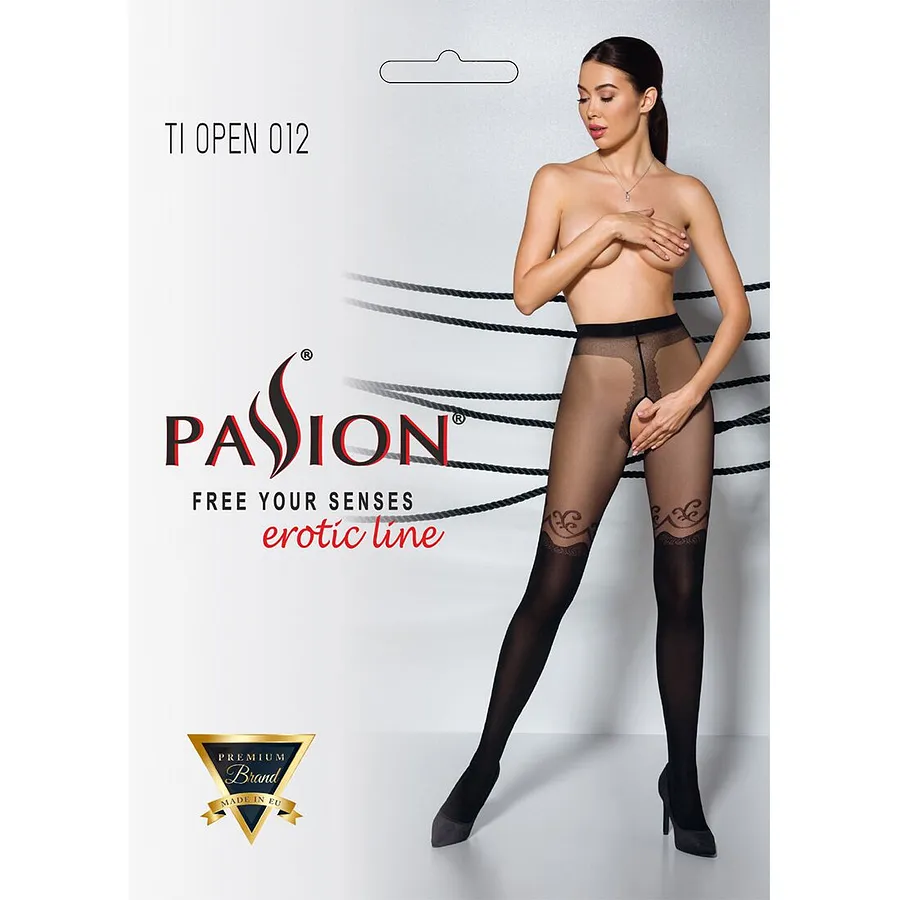 Колготки з відкритим доступом, подвійна щільність Passion TIOPEN 012 (20/40 den)