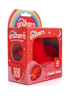 Вібратор-єдиноріжка Unihorn – Cupid's Beau, масажувальний язичок-сердечко