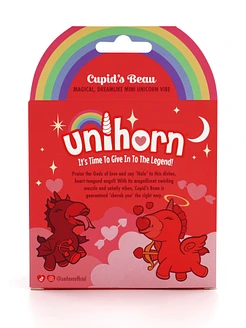 Вібратор-єдиноріжка Unihorn – Cupid's Beau, масажувальний язичок-сердечко