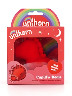 Вібратор-єдиноріжка Unihorn – Cupid's Beau, масажувальний язичок-сердечко