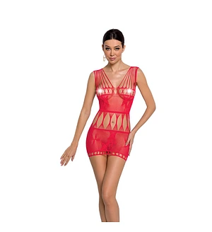 Бодістокінг мінісукня з метеликами Passion BS090 One Size red
