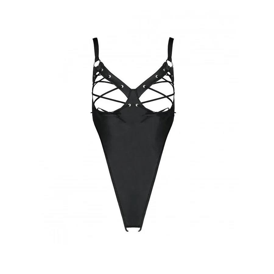 Боді з екошкіри Passion CELIN BODY , , з доступом, відкритий