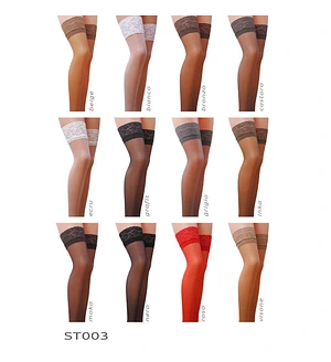 Панчохи Passion ST003 beige, класичні, на ажурній силіконовій резинці