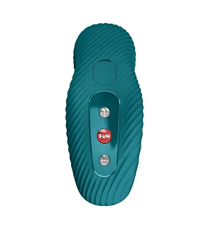 Накладний вібратор Fun Factory LAYA III Bottle Green, ефект постукування пальцем