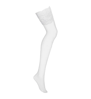 Панчохи під пояс із широким мереживом Obsessive 810-STO-2 stockings , білі