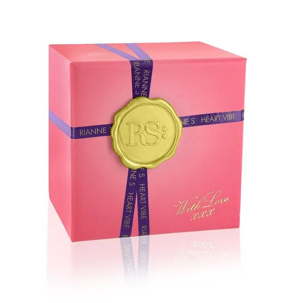 Вібратор-сердечко Rianne S: Heart Vibe Rose, 10 режимів, медичний силікон, подарункове паковання