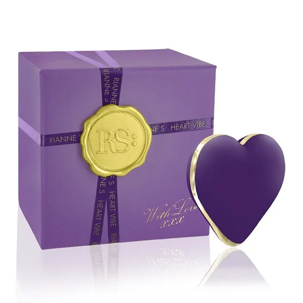 Вібратор-сердечко Rianne S: Heart Vibe Rose, 10 режимів, медичний силікон, подарункове паковання