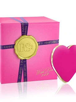 Вібратор-сердечко Rianne S: Heart Vibe Rose, 10 режимів, медичний силікон, подарункове паковання