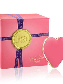 Вібратор-сердечко Rianne S: Heart Vibe Rose, 10 режимів, медичний силікон, подарункове паковання