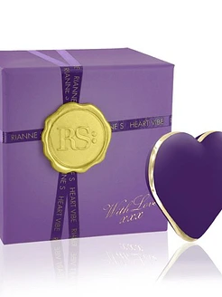 Вібратор-сердечко Rianne S: Heart Vibe Rose, 10 режимів, медичний силікон, подарункове паковання