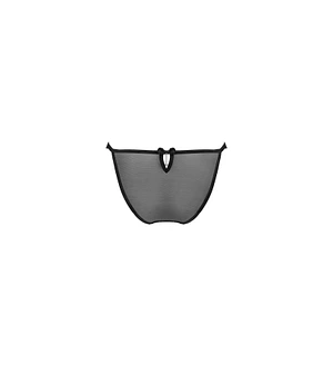 Напівпрозорі трусики з підвіскою Obsessive Ivannes panties black , чорні