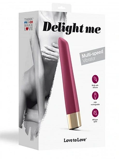 Потужний мінівібратор Love To Love Delight Me Prune з м'яким кінчиком, 16 режимів роботи