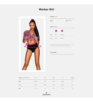Костюм робітниці Obsessive Worker Girl