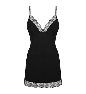 Сорочка та трусики Obsessive Bella Rou chemise & thong